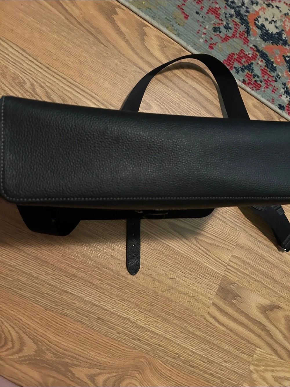 Coach Men's Gray/Black Signature Canvas Messenger Bag